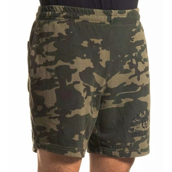 Affliction Men's Sweat short STANDARD Athletic shorts Camo Biker - Picture 4 of 5